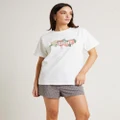 Insight - Tutti Frutti Boyfriend T Shirt - Short Sleeve T-Shirts (WHITE) Tutti Frutti Boyfriend T-Shirt