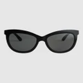 Roxy - Palm P Polarized Sunglasses For Women - Sunglasses (BLACK/GREY PLZ) Palm P Polarized Sunglasses For Women