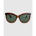 Roxy - Palm P Polarized Sunglasses For Women - Sunglasses (TORTOISE BROWN/GREEN PLZ) Palm P Polarized Sunglasses For Women