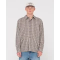 Rusty - Datsun Check Long Sleeve Shirt - Long Sleeve T-Shirts (LKH) Datsun Check Long Sleeve Shirt
