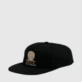 RVCA - King Kobra Snapback Cap - Headwear (WASHED BLACK) King Kobra Snapback Cap