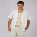 Silent Theory - Moroccan Knit SS Shirt - Shirts & Polos (White) Moroccan Knit SS Shirt