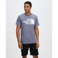 The North Face - Half Dome SS Tee - T-Shirts & Singlets (Medium Grey Heather & White) Half Dome SS Tee