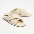Atmos&Here - Maggie Comfort Sandals - Sandals (Cream Leather) Maggie Comfort Sandals