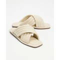 Atmos&Here - Maggie Comfort Sandals - Sandals (Cream Leather) Maggie Comfort Sandals