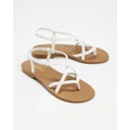 Atmos&Here - Jennifer Sandals - Sandals (White Leather) Jennifer Sandals