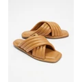 Atmos&Here - Maggie Comfort Sandals - Sandals (Tan Leather) Maggie Comfort Sandals
