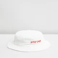 Billy Bones Club - Stay Bad Bucket Hat - Hats (Off White) Stay Bad Bucket Hat