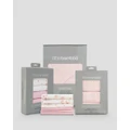 Little Bamboo - Little Bamboo Hooded Towel & Washers Gift Set Dusty Pink - Accessories (Pink) Little Bamboo Hooded Towel & Washers Gift Set - Dusty Pink