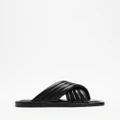 Atmos&Here - Maggie Comfort Sandals - Sandals (Black Leather) Maggie Comfort Sandals