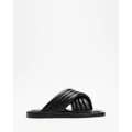 Atmos&Here - Maggie Comfort Sandals - Sandals (Black Leather) Maggie Comfort Sandals
