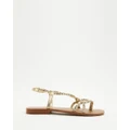 Atmos&Here - Jennifer Sandals - Sandals (Gold Leather) Jennifer Sandals