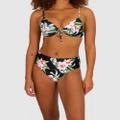 Baku Swimwear - Guam Mid Pant - Bikini Set (BLACK) Guam Mid Pant