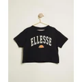 Ellesse - Ciciano Crop T Shirt Teens - T-Shirts & Singlets (Black) Ciciano Crop T-Shirt - Teens