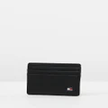Tommy Hilfiger - Eton Leather Card Holder - Wallets (Black) Eton Leather Card Holder