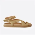 Walnut Melbourne - Pilar Leather Sandal - Casual Shoes (Beige) Pilar Leather Sandal