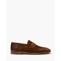 Aquila - Giacomo Suede Loafers - Dress Shoes (Brown) Giacomo Suede Loafers