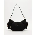 Guess - Eco Gemma Shoulder Bag - Handbags (Black) Eco Gemma Shoulder Bag