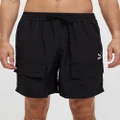 Puma - Classics Cargo Woven Shorts - Shorts (Puma Black) Classics Cargo Woven Shorts