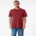 American Apparel - Unisex Fine Jersey Short Sleeve T Shirt - Short Sleeve T-Shirts (Cranberry) Unisex Fine Jersey Short Sleeve T-Shirt