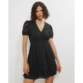 Atmos&Here - Camille Lace Mini Dress - Dresses (Black) Camille Lace Mini Dress