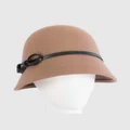 Max Alexander - Felt Beige Fashion Bucket Hat - Hats (Beige) Felt Beige Fashion Bucket Hat
