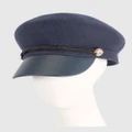 Max Alexander - Felt Winter Captains Hat - Hats (Navy) Felt Winter Captains Hat