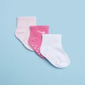 Nike - 3 Pack Core Swoosh No Slip Ankle Socks Babies - Socks & Tights (Elemental Pink) 3-Pack Core Swoosh No Slip Ankle Socks - Babies
