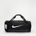 Nike - Brasilia 95L Training Duffle Bag - Duffle Bags (Black & White) Brasilia 95L Training Duffle Bag