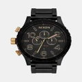 Nixon - 51 30 Chrono Watch - Watches (Matte Black & Gold) 51-30 Chrono Watch