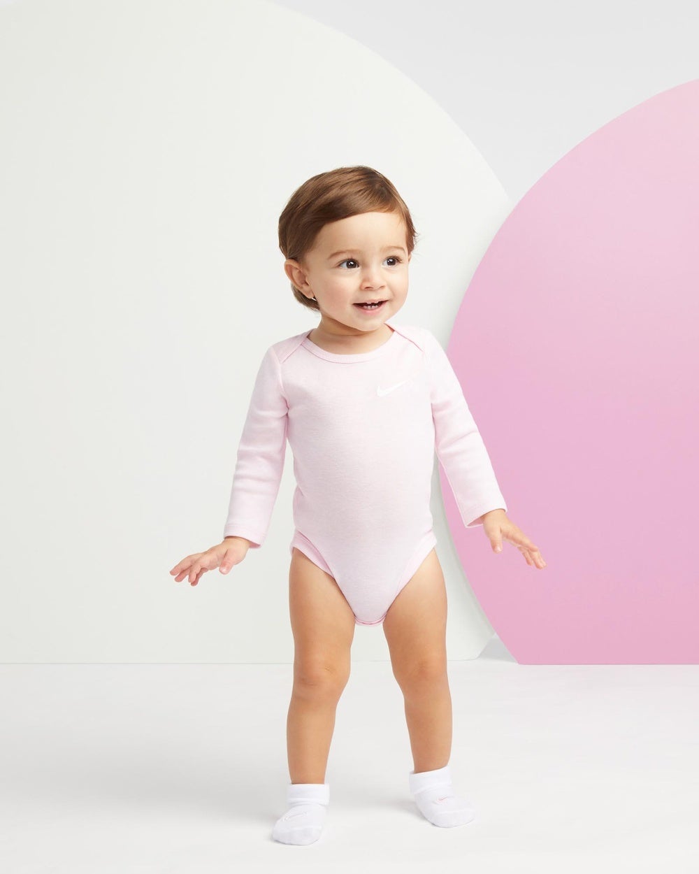 Nike - 3 Pack Core Swoosh No Slip Infant Ankle Socks Babies - Socks & Tights (Elemental Pink) 3-Pack Core Swoosh No Slip Infant Ankle Socks - Babies