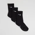 Nike - 3 Pack Dri Fit Performance Basic Crew Socks Kids - Underwear & Socks (Black) 3-Pack Dri-Fit Performance Basic Crew Socks - Kids