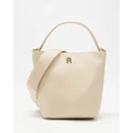 Tommy Hilfiger - Essential Monogram Bucket Bag - Bags (White Clay) Essential Monogram Bucket Bag