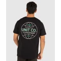 UNIT - UNIT Global Mens T Shirt - T-Shirts & Singlets (BLACK) UNIT Global Mens T-Shirt