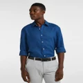 yd. - West Hampton Pure Linen Shirt - Shirts & Polos (BLUE) West Hampton Pure Linen Shirt
