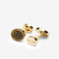 Calibre - Marcasite Cufflinks - Ties & Cufflinks (Gold) Marcasite Cufflinks