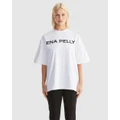 ENA PELLY - Chloe Oversized Tee - T-Shirts & Singlets (White) Chloe Oversized Tee