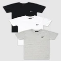 First Division - 3 Pack Performance Crest Tee - Short Sleeve T-Shirts (Multi) 3-Pack Performance Crest Tee