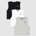 First Division - 3 Pack Performance Crest Tank - Muscle Tops (Multi) 3-Pack Performance Crest Tank