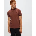 Fred Perry - Single Tipped Shirt - Shirts & Polos (Whisky Brown & Black) Single Tipped Shirt