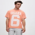 Superdry Sport - Code Classic Osaka Tee - T-Shirts & Singlets (Fusion Coral) Code Classic Osaka Tee