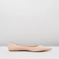Atmos&Here - Kate Leather Flats - Ballet Flats (Nude Patent Leather) Kate Leather Flats