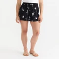 Jag - Chloe Garaarr Drawcord Short - Shorts (black) Chloe Garaarr Drawcord Short