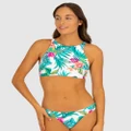 Baku Swimwear - Bermuda High Neck Swim Top - Bikini Set (White) Bermuda High Neck Swim Top
