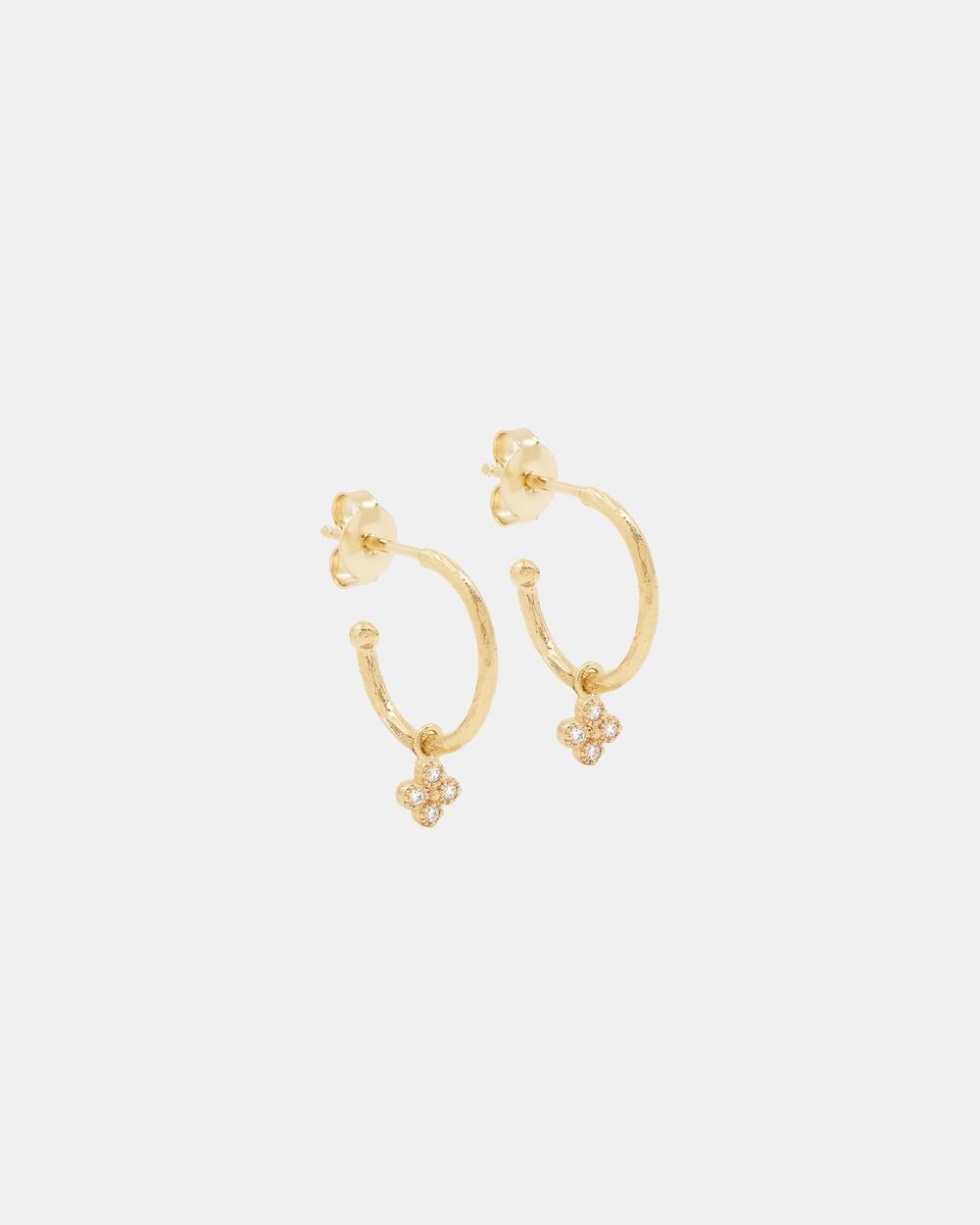 By Charlotte - Gold Luminous Hoops - Jewellery (Gold) Gold Luminous Hoops
