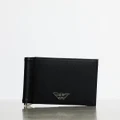 Emporio Armani - Bi Fold Wallet - Wallets (Black) Bi Fold Wallet