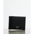 Emporio Armani - Bi Fold Wallet - Wallets (Black) Bi Fold Wallet