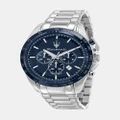 Maserati - Traguardo 45mm Stainless Steel Chronograph Watch - Watches (Silver) Traguardo 45mm Stainless Steel Chronograph Watch