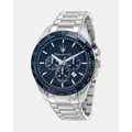 Maserati - Traguardo 45mm Stainless Steel Chronograph Watch - Watches (Silver) Traguardo 45mm Stainless Steel Chronograph Watch