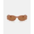 Miu Miu - 0MU 11WS - Sunglasses (Light Brown) 0MU 11WS